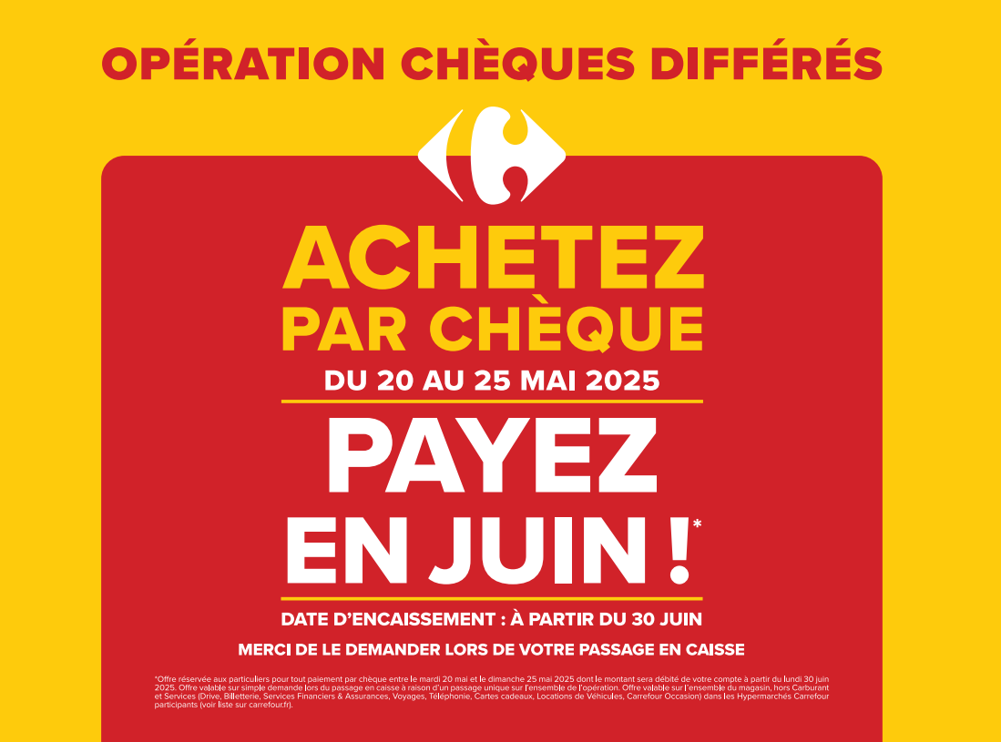 cheque differe